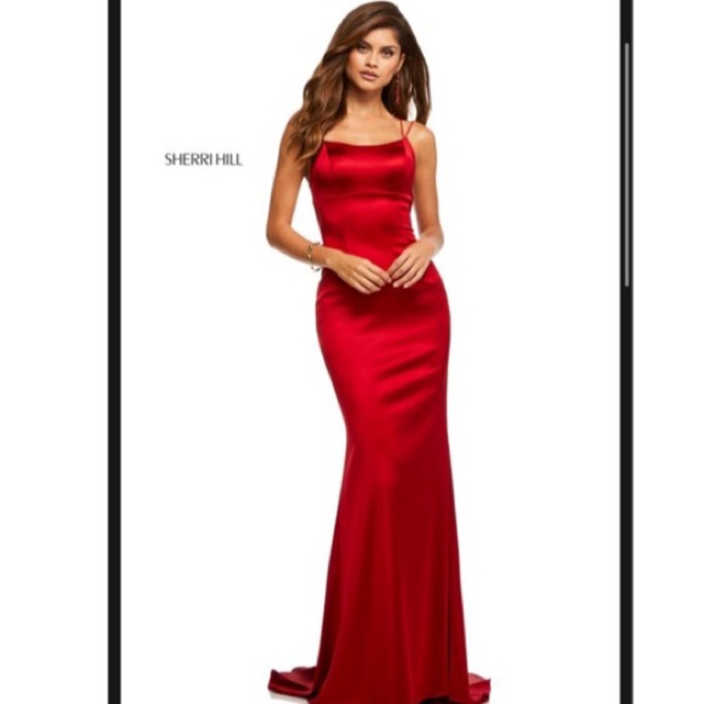 Sherri Hill Spring 2020 Red Prom Dress